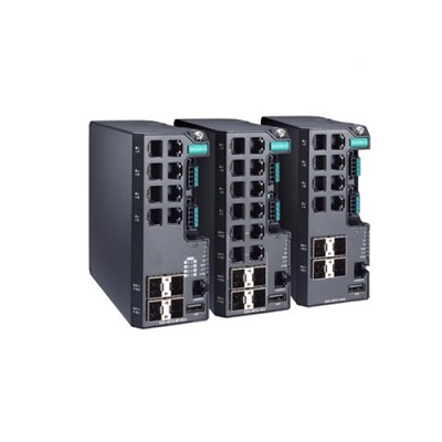 Conmutador MOXA Ethernet EDS-4012-4GC-HV nivel IP40