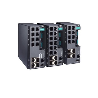 Conmutador Ethernet MOXA EDS-4012-4GC-HV 1 A@24 VDC