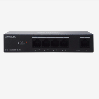 Conmutador Hikvision POE DS-3E0505P-E / M 0 ° C a 40 ° C