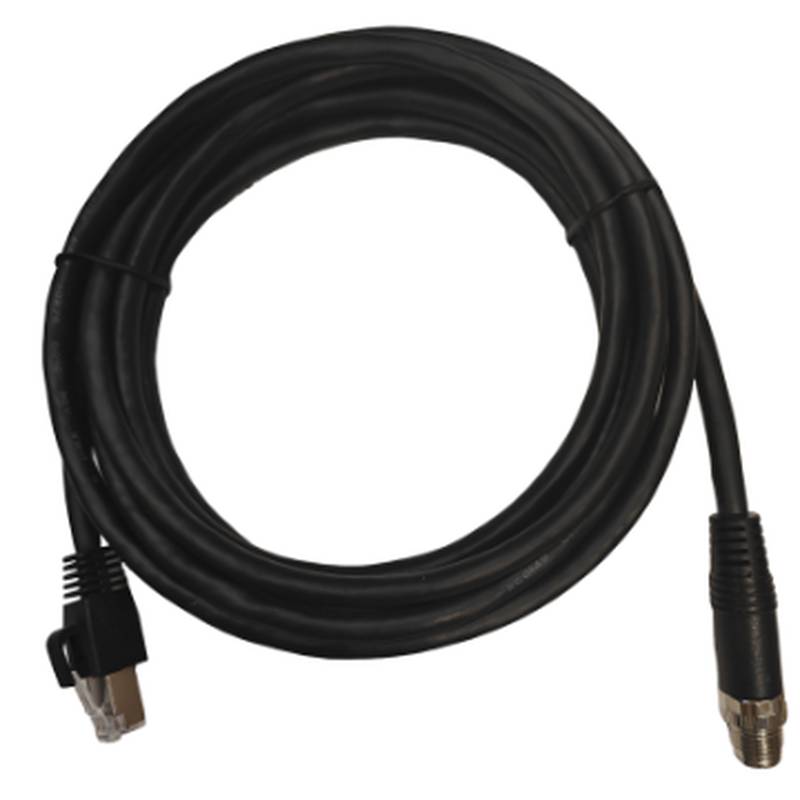Cable Ethernet industrial M12 X-Coded de alta flexibilidad HIKROBOT MV-ACG-M12X8M-RJ45-SF-30m